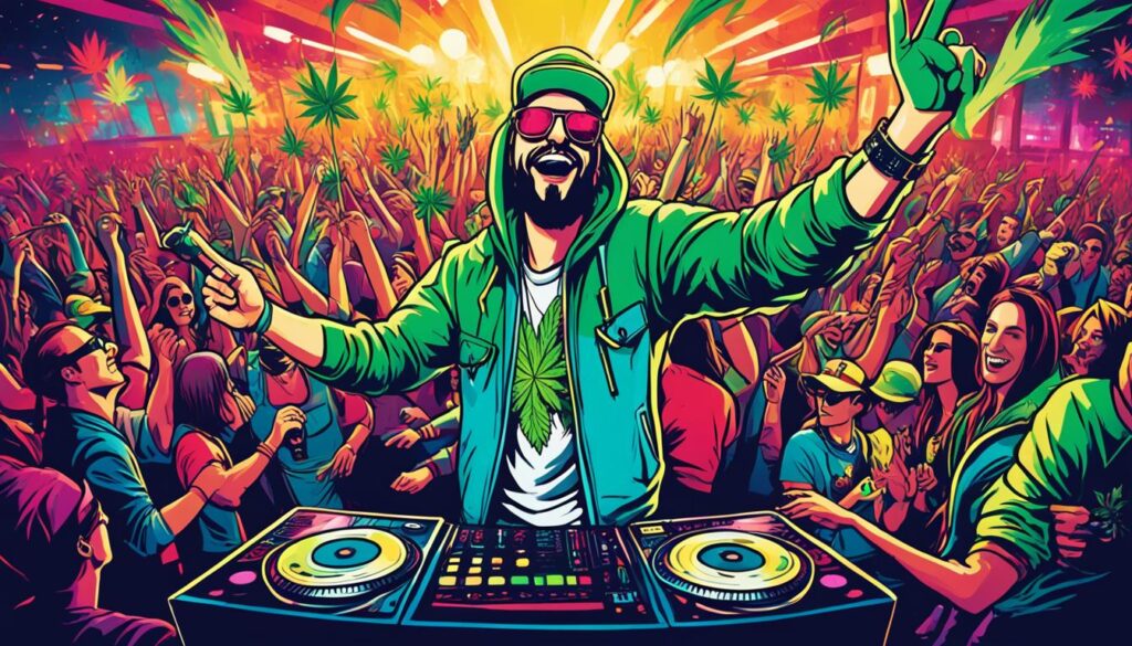 Musica e intrattenimento in un club dell'erba