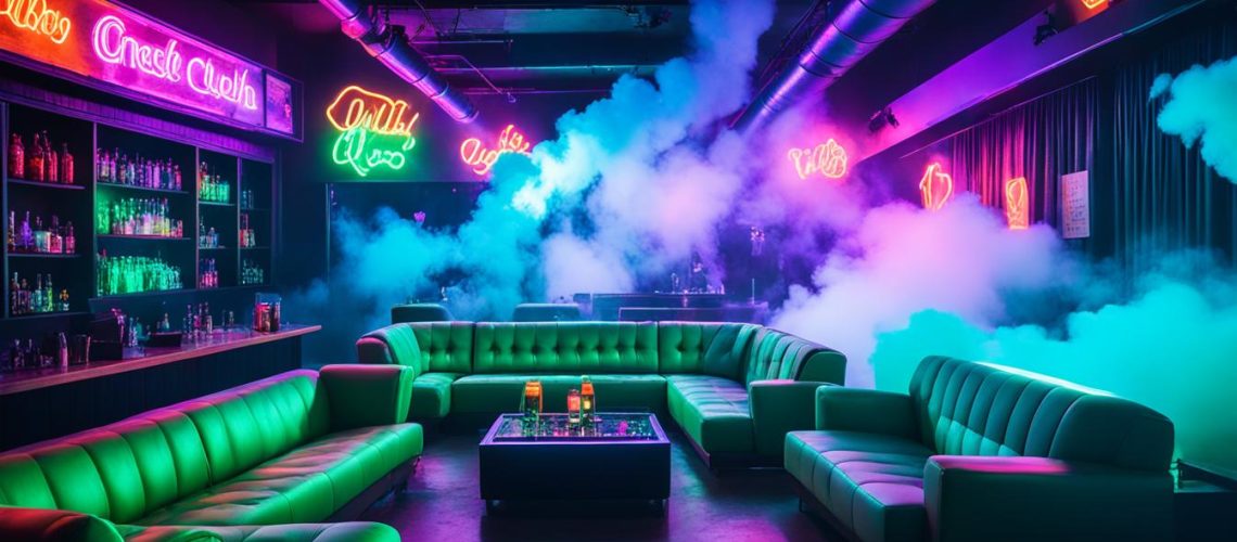 Ambiente en un club de hierba